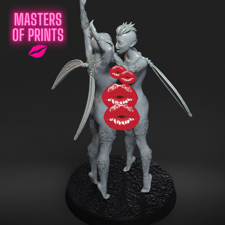 FUTANARI FAIRIES - NSFW - EROTIC MINIATURE 75 MM SCALE