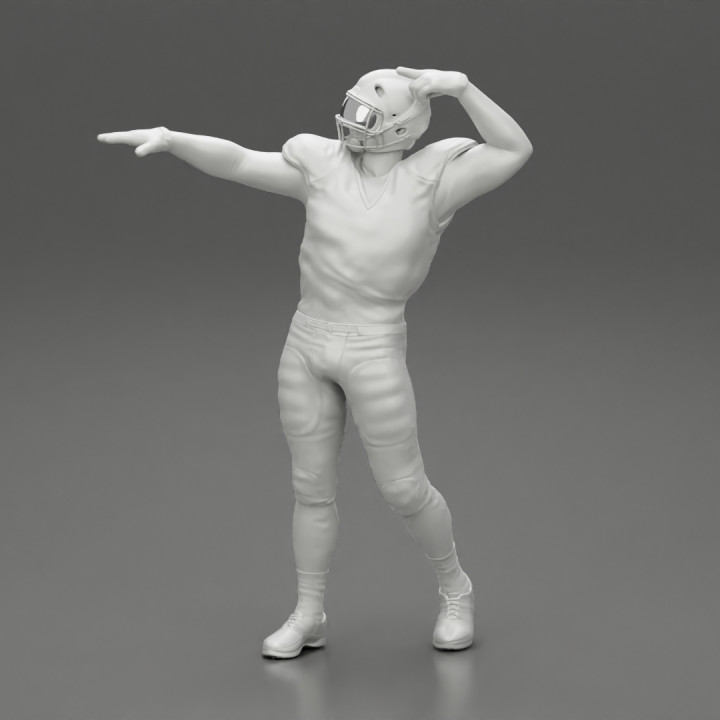 Rugby player celebrates