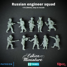 Picture of print of Soviet Assault engineers squad - 28mm
