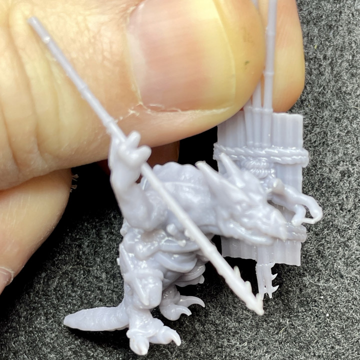 3D Printable Lissk Reptiliad Warband by Harry's 3d Sculpting