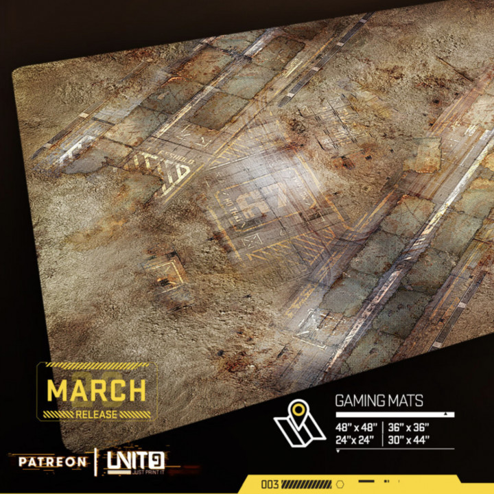 Desert Landing Strip - multi-format gaming mat image