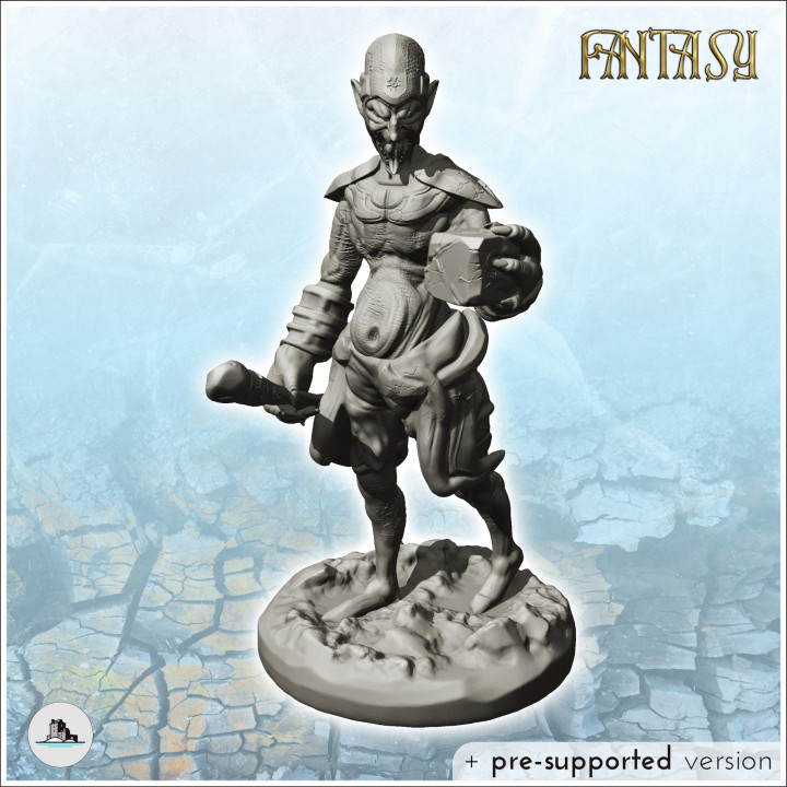 A 3D goblin fantasy bust figures buy RPG