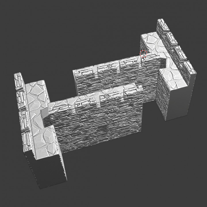 Modular Castle system - T-set for inner walls