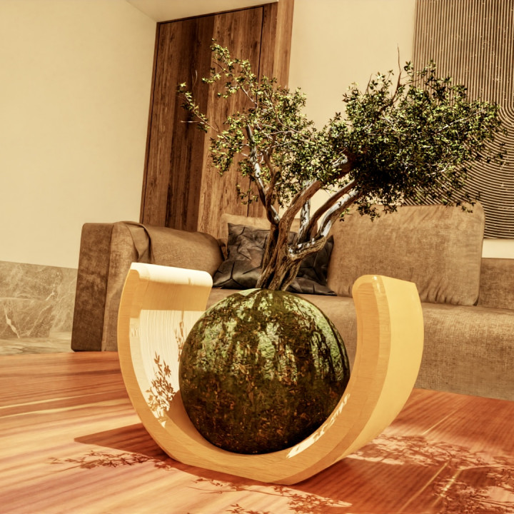 Bonsai Plate for Kokedama Art