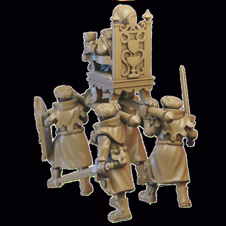 Warrior Priests with relic miniatures (32mm, modular) image