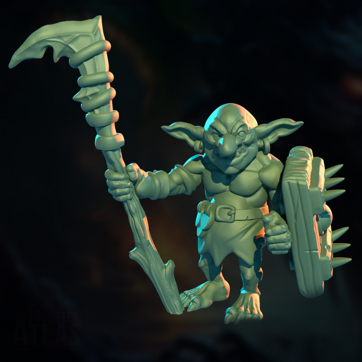 Goblin Scythe and Shield