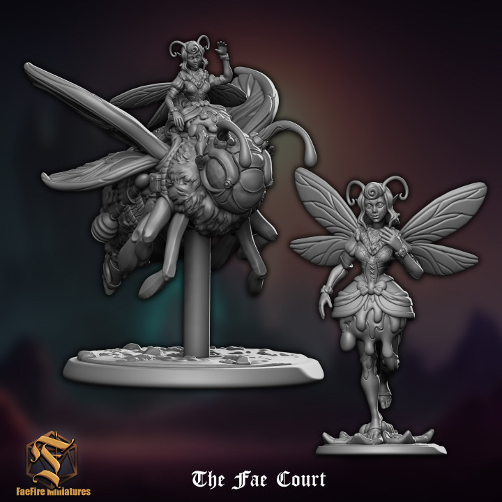 Fairy Fae Greetings Card - Bee Fairy Fae Greetings Card - Bee