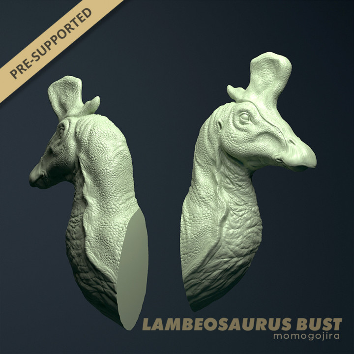 Lambeosaurus Bust image
