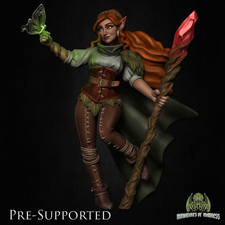 Loreil Softvale, The Druid [PRE-SUPPORTED] Female Elf image