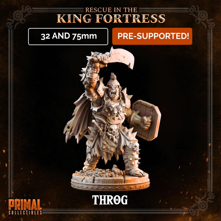 Orc warlord - THROG- April 2023 - RESCUE IN THE KING FORTRESS -  MASTERS OF DUNGEONS QUEST image