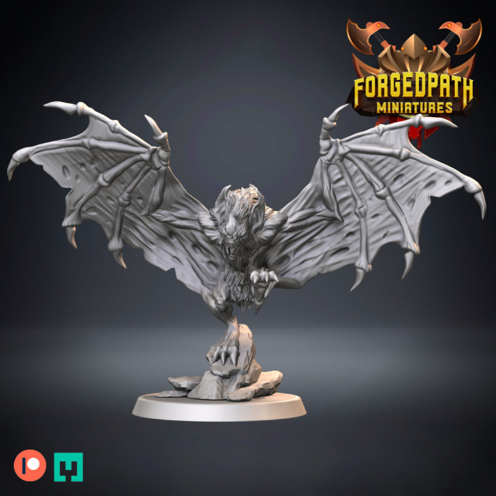 3D Printable Giant Vampire Bats - Undead by Forged Path Miniatures