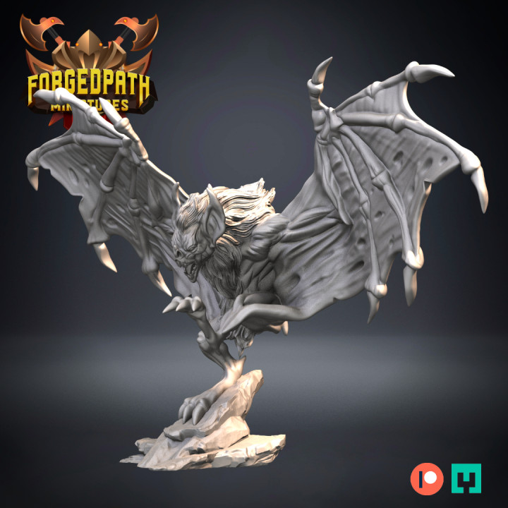 3D Printable Giant Vampire Bats - Undead by Forged Path Miniatures