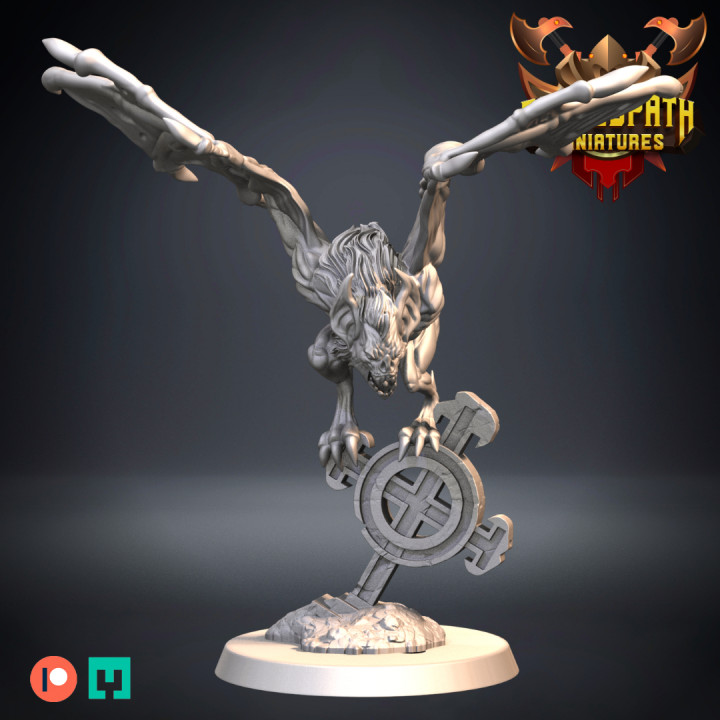 3D Printable Giant Vampire Bats - Undead by Forged Path Miniatures