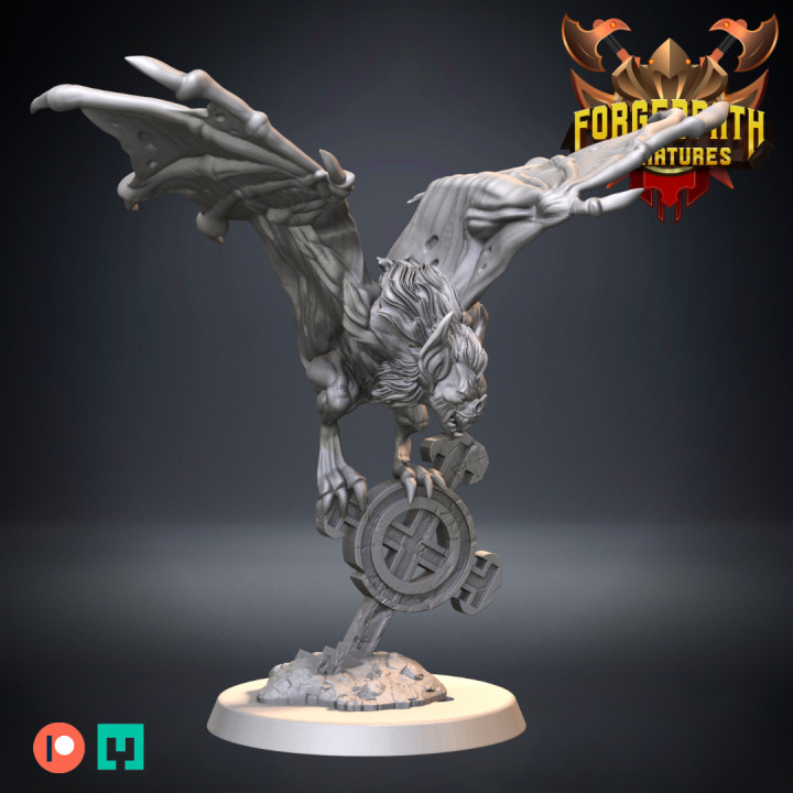 3D Printable Giant Vampire Bats - Undead by Forged Path Miniatures