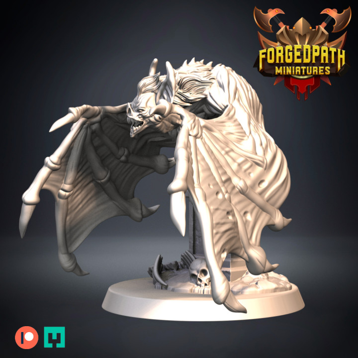 3D Printable Giant Vampire Bats - Undead by Forged Path Miniatures