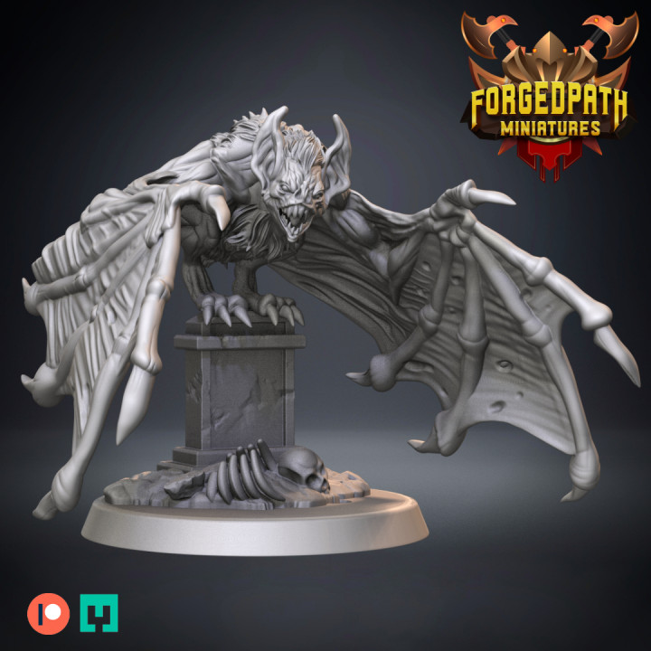 3D Printable Giant Vampire Bats - Undead by Forged Path Miniatures