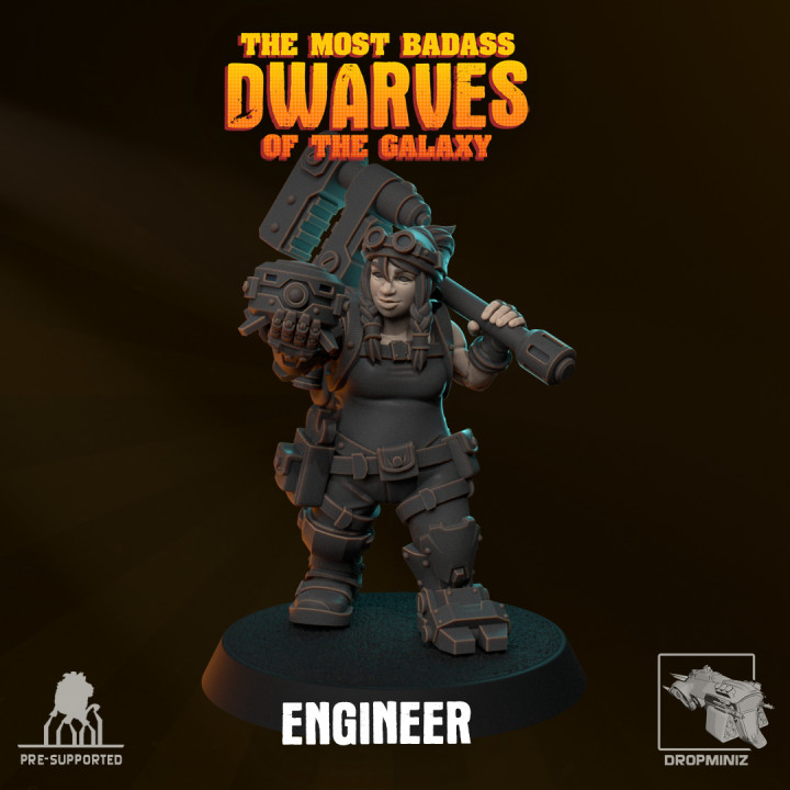Sci-Fi Female Dwarf Engineer image
