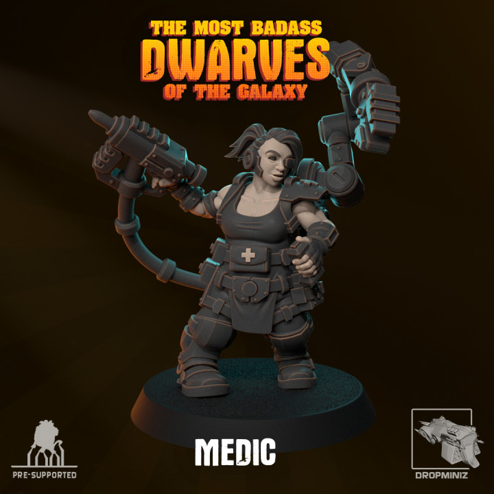 Sci-Fi Female Dwarf Medic image