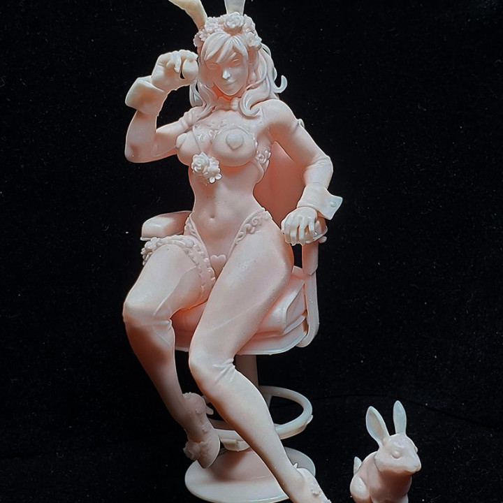 Bunny Irene (NSFW) Pin Up 75mm and 120mm - Pre-Supported image