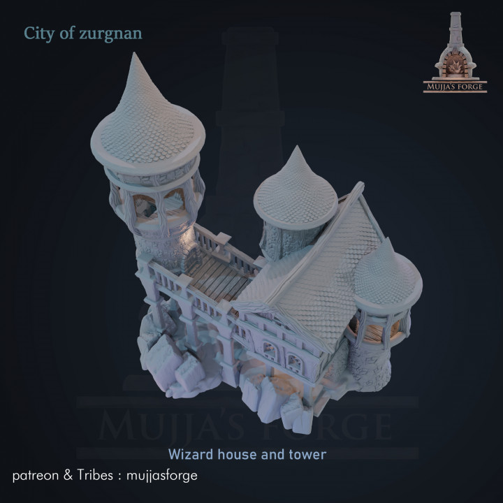 wizard house and tower - city of zurgnan image