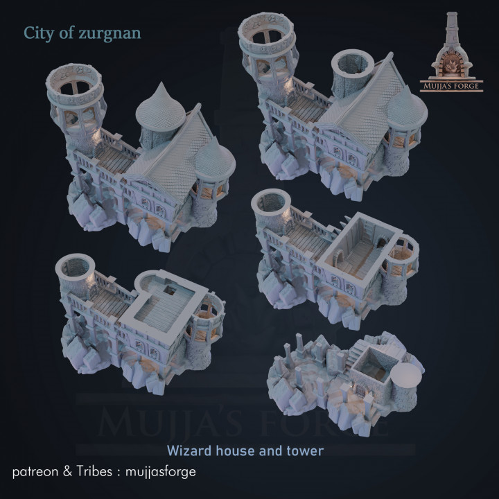 wizard house and tower - city of zurgnan image