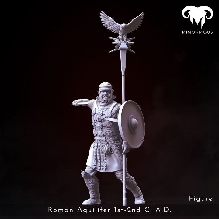 3D Printable Figure - Roman Aquilifer 1st-2nd C. A.D. The Last Stand ...