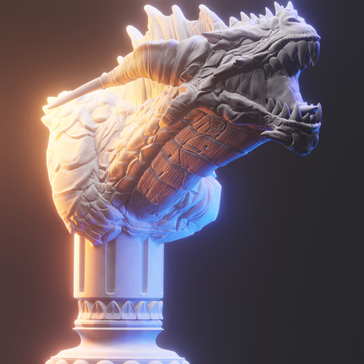 Bronze Dragon Bust image