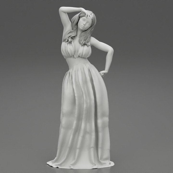 Beautiful Woman in Dress