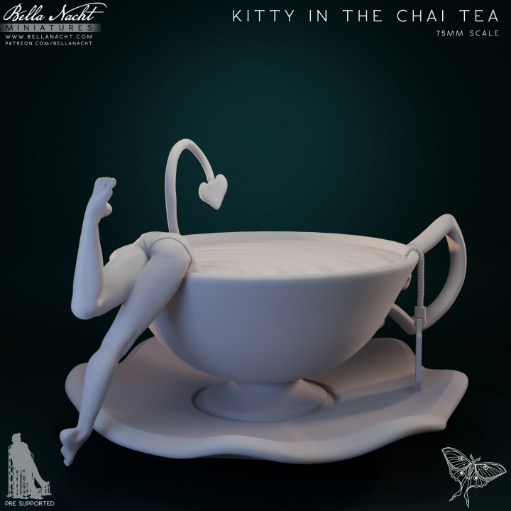 Kitty in the Chai Tea image