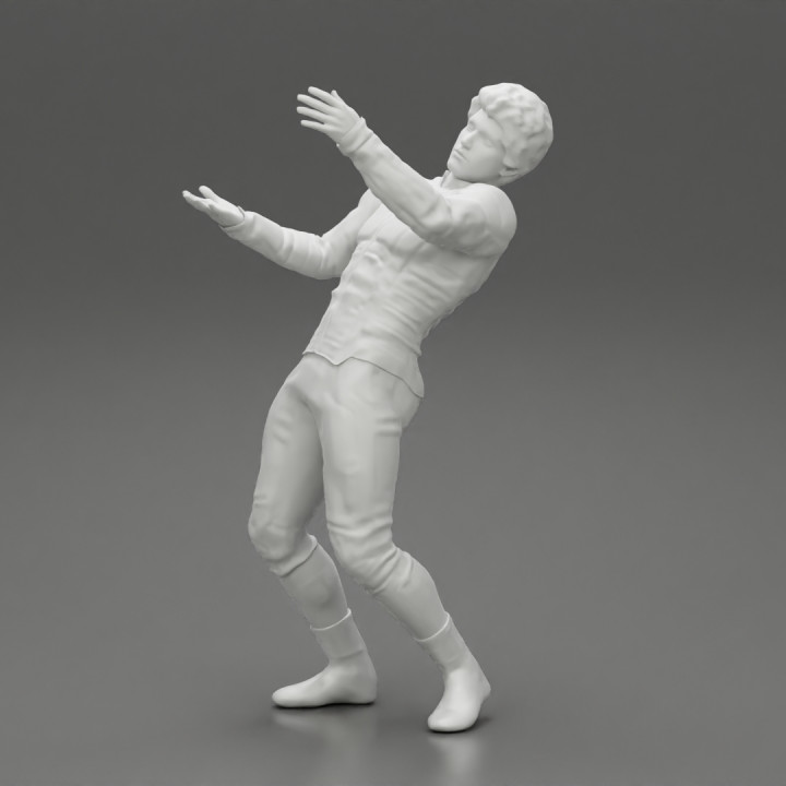 man standing and carrying a big box
