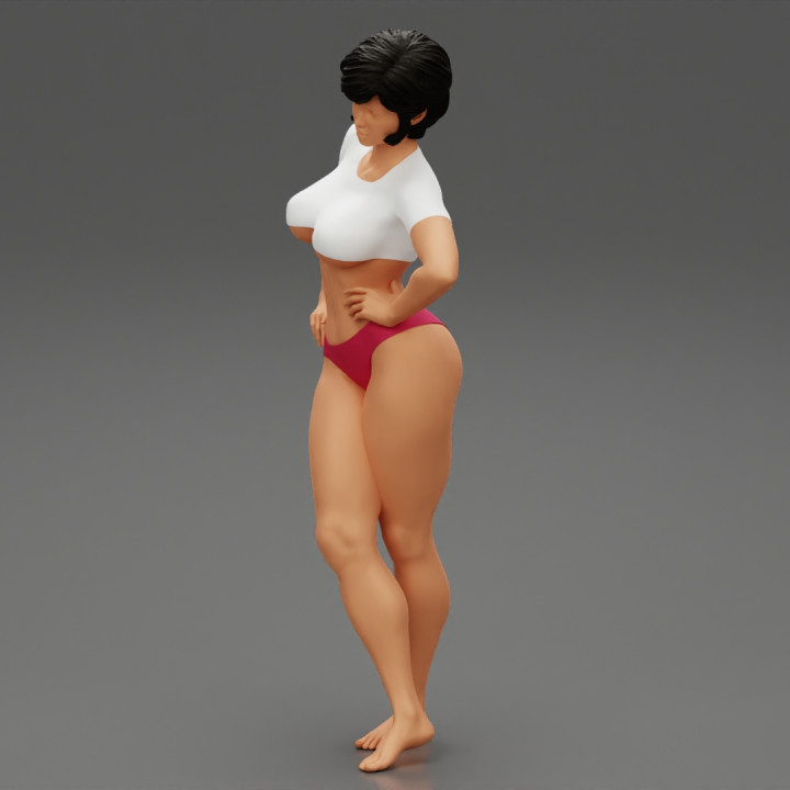 Sexy Fitness Girl Posing image