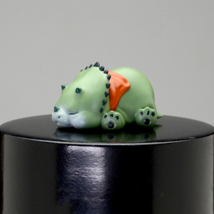 Chibi Triceratops - Sleeping