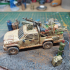 Wasteland Truck and Trailer [PRE-SUPPORTED] print image
