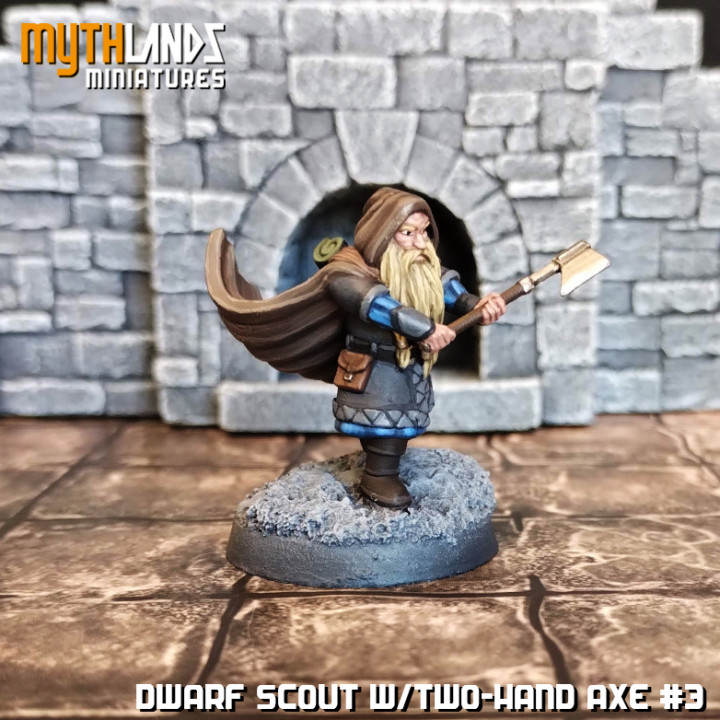 3x Dwarf Scouts w/two-handed axe image