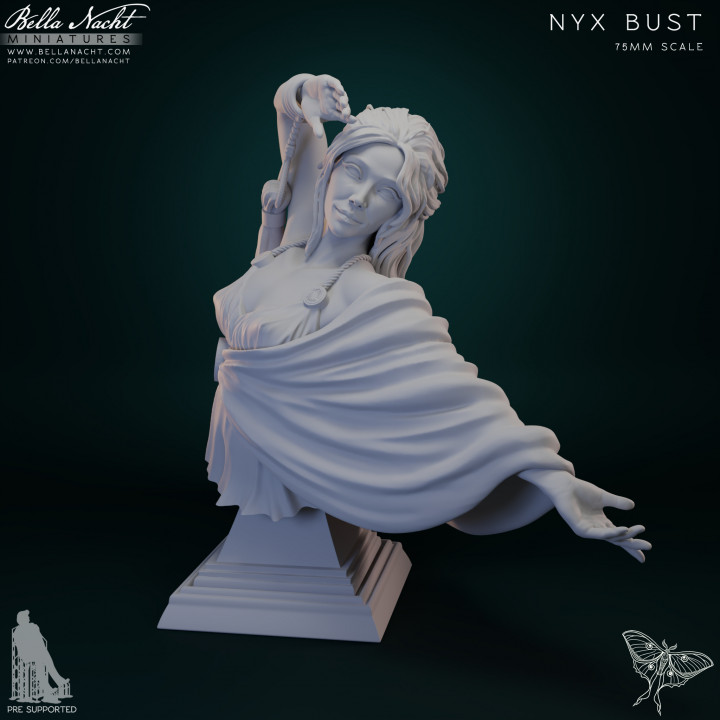 Nyx, Greek Goddess of Night | Bust image