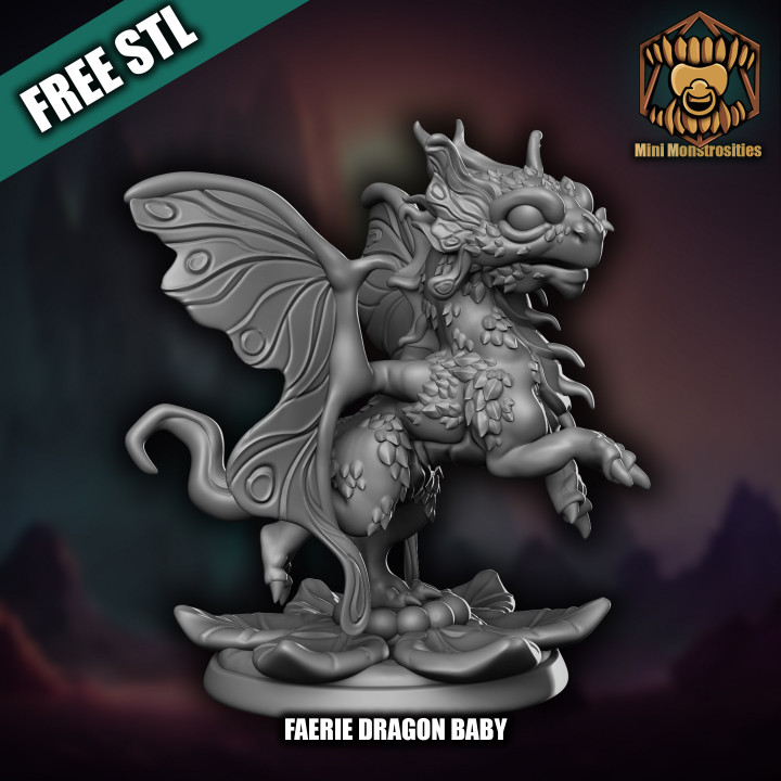 Faerie Dragon - Mini monstrosity - Free STL image