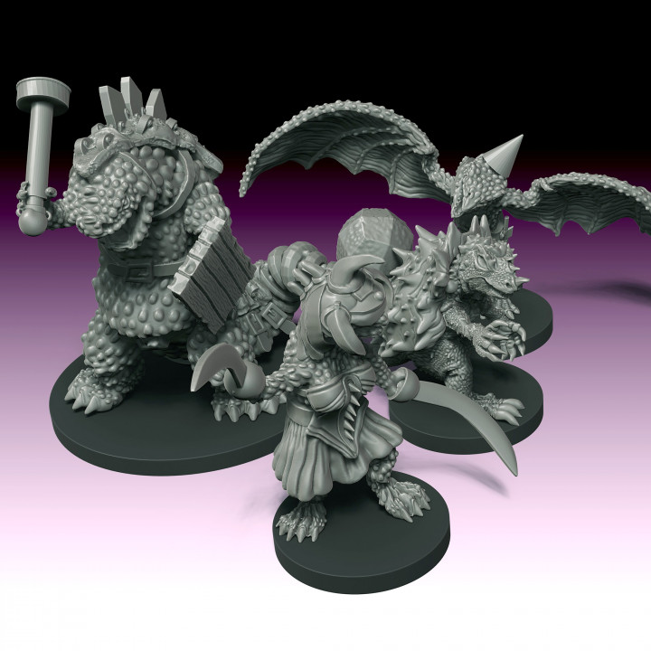 3D Printable The Cult of Zilla: The Lords of Zilla Collection by