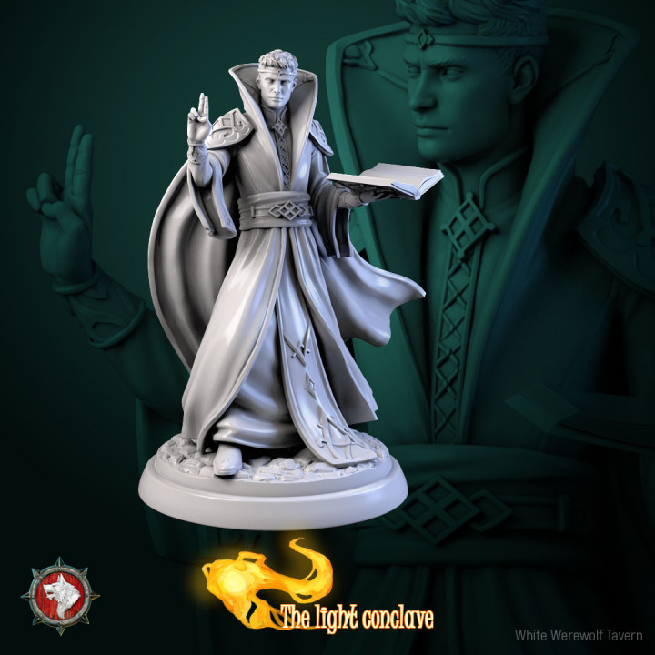 Exorcists set 6 miniatures 32mm pre-supported