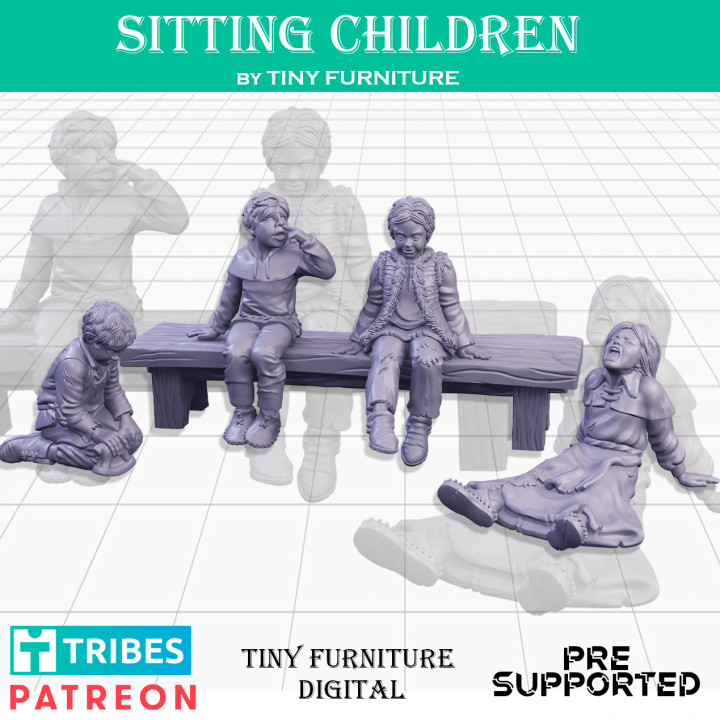 Sitting chidren (SITTING FOLKS) image