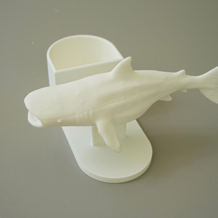 Shark whale pen holder image