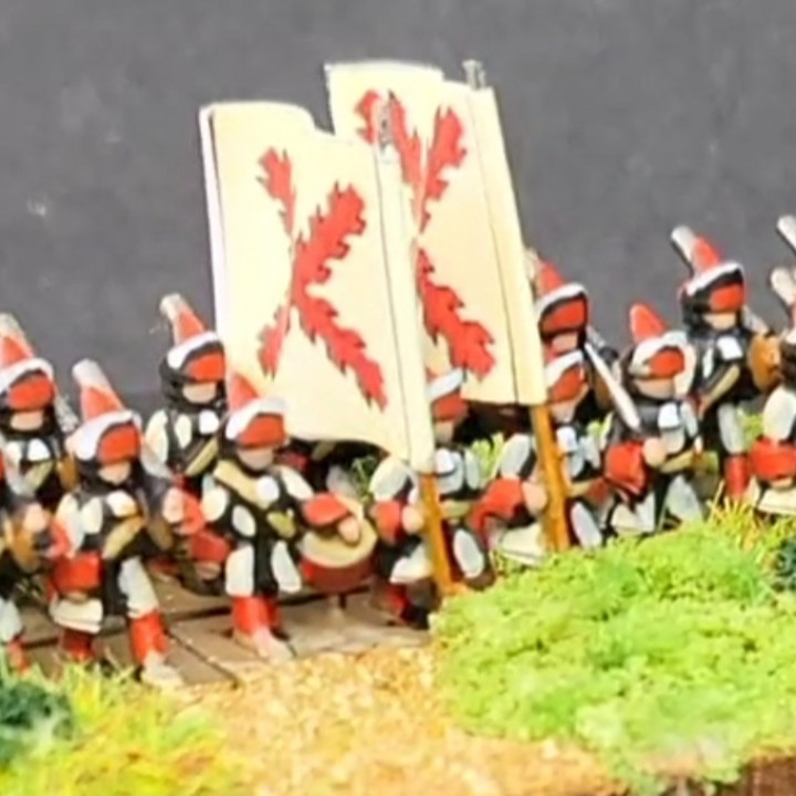 6mm XVIII INFANTRY GRENADIERS LOW MITRE