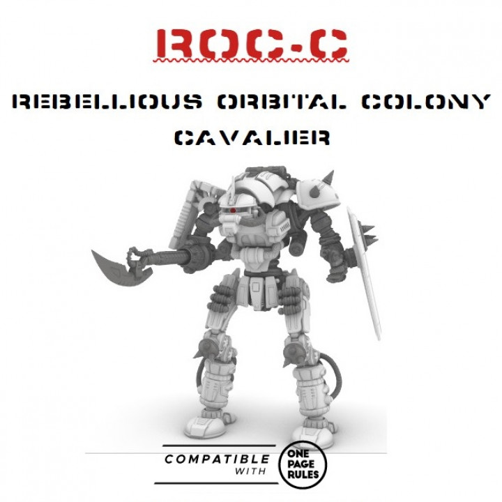 Rebellious Orbital Colony Cavalier (ROC-C) 28mm Orbital Assault Mech image
