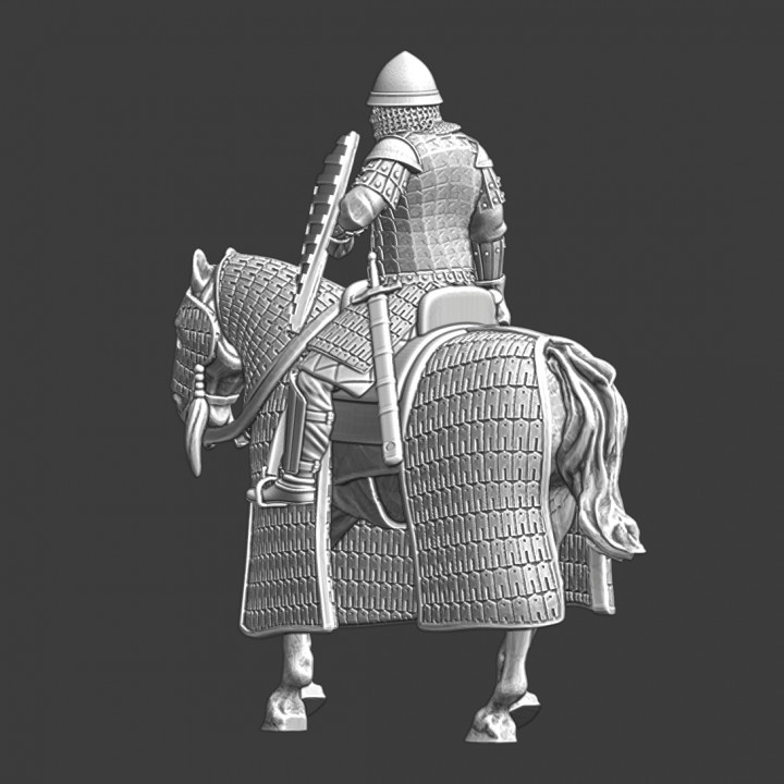 Medieval Heavy Byzantine Cavalry with mace image