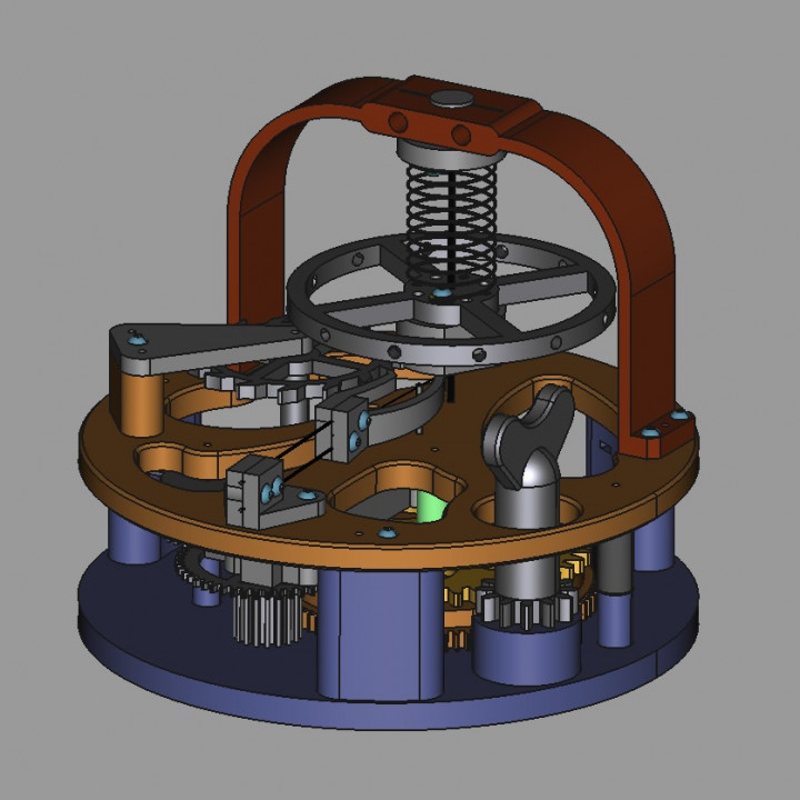 Detent escapement model