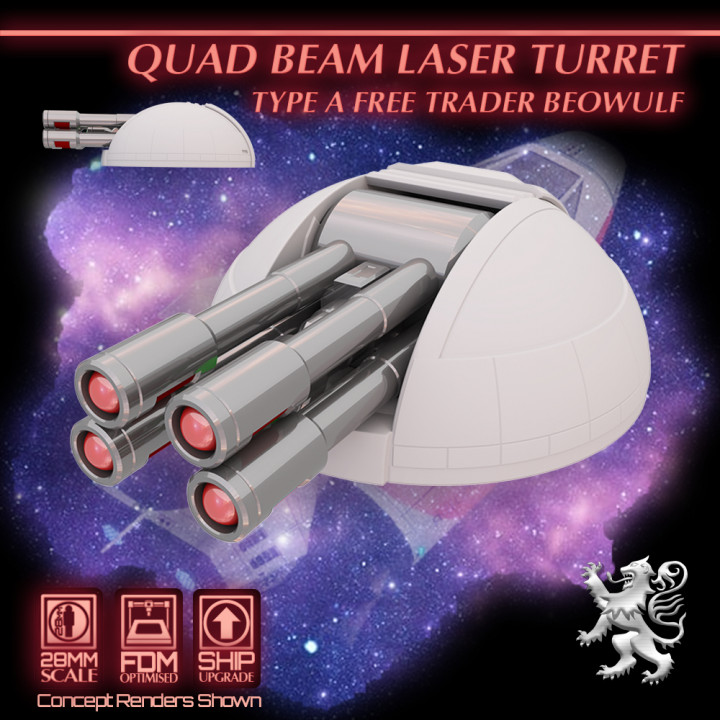 Quad Beam Laser Turret - Type A Free Trader Beowulf image