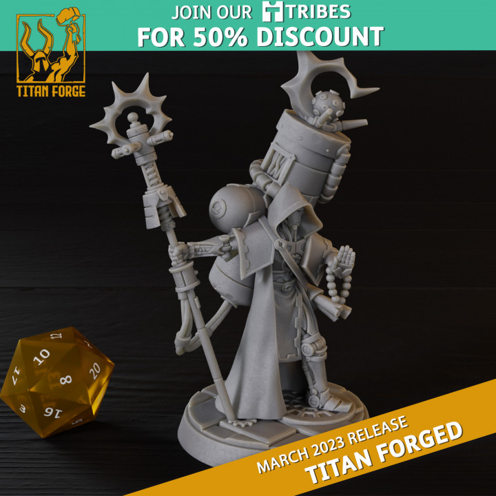 3D Printable Mage - Titan Forged - Titan Forge Miniatures March 2023 by ...