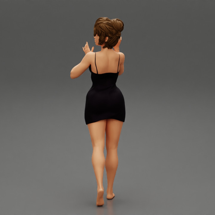 Young Sexy Woman Wearing Mini Dress image