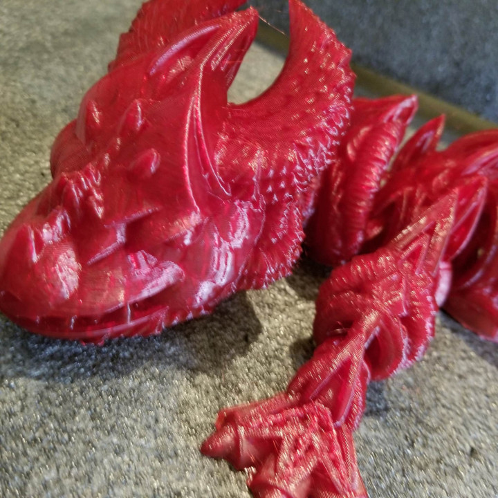 Shakaworld3d Horned Wicker Dragon image