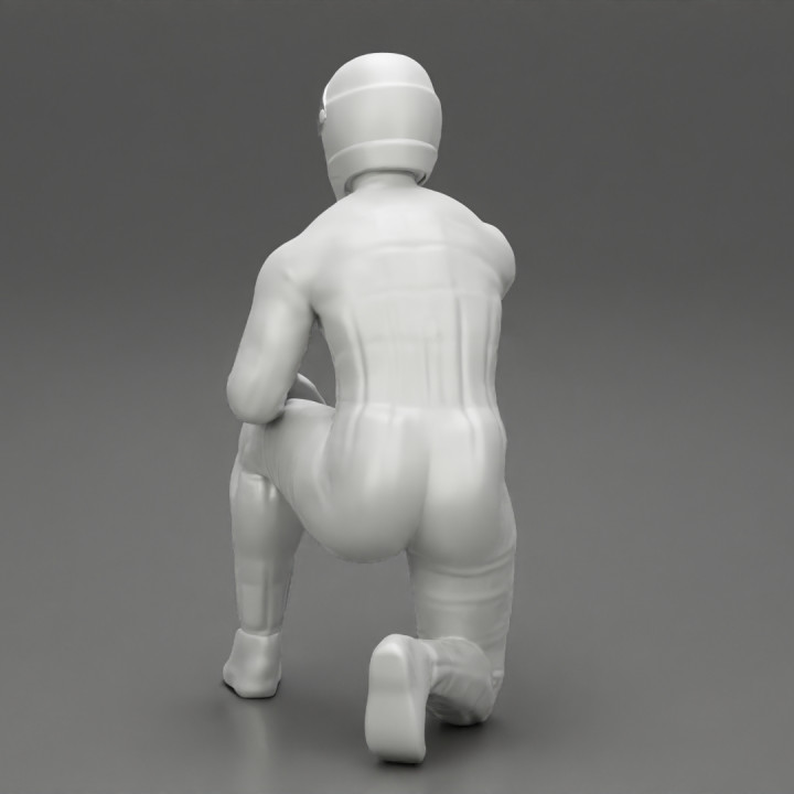 Racing driver sitting