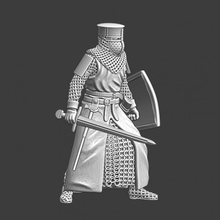 Medieval Hospitaller Knight - Ready for battle image